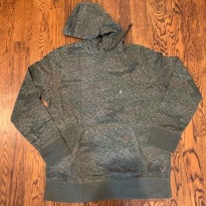 Men’s AE Long Sleeve Hooded Shirt...Size L